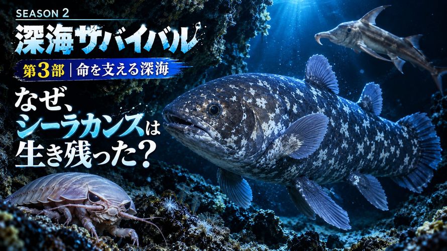 シーズン2 深海サバイバル 第3部 命を支える深海 なぜ、シーラカンスは生き残った？
